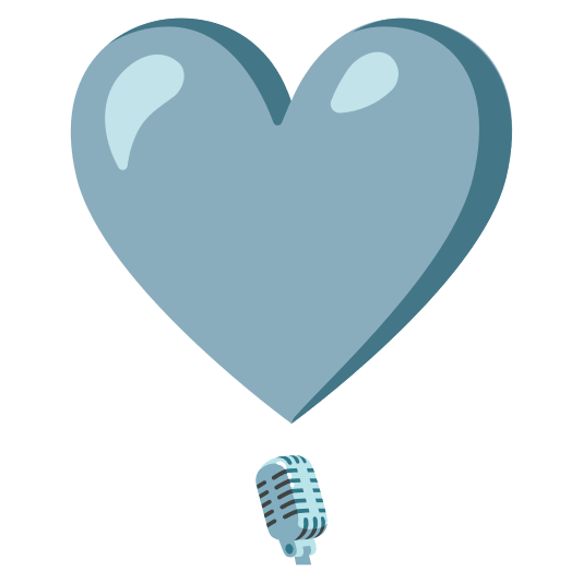 heavy heart exclamation mark ornament studio microphone