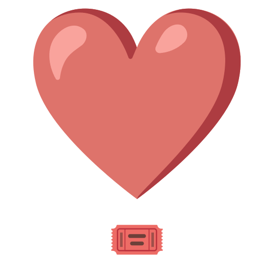 heavy heart exclamation mark ornament admission tickets