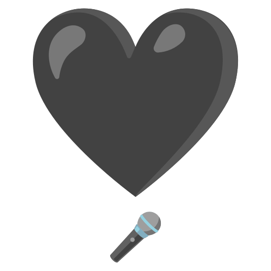 heavy heart exclamation mark ornament microphone