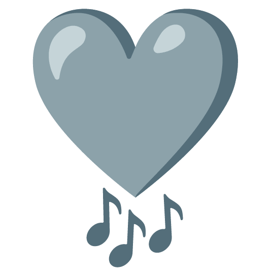 heavy heart exclamation mark ornament notes