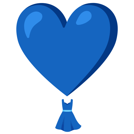 heavy heart exclamation mark ornament dress