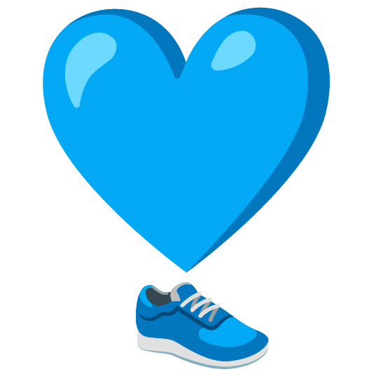heavy heart exclamation mark ornament athletic shoe