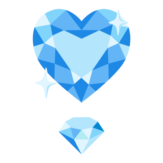 heavy heart exclamation mark ornament gem