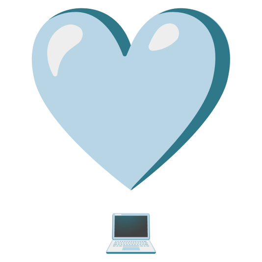 heavy heart exclamation mark ornament computer