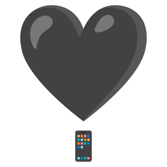 heavy heart exclamation mark ornament iphone