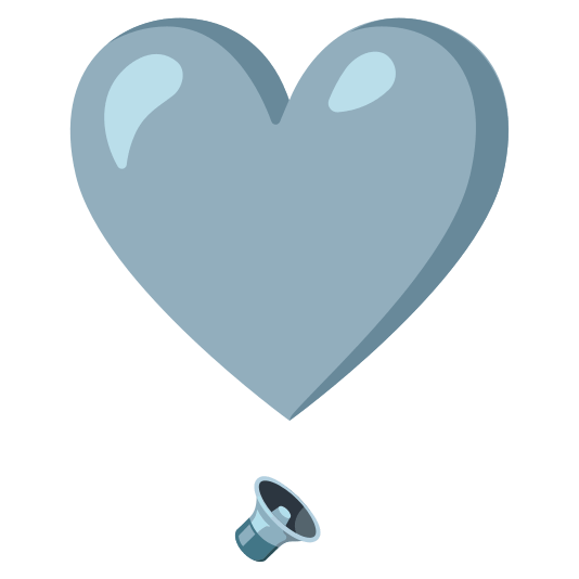 heavy heart exclamation mark ornament speaker