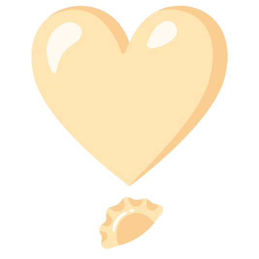 heavy heart exclamation mark ornament dumpling