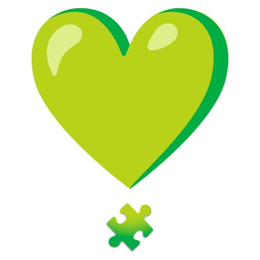 heavy heart exclamation mark ornament jigsaw