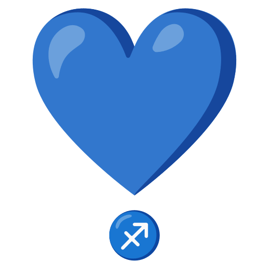 heavy heart exclamation mark ornament sagittarius