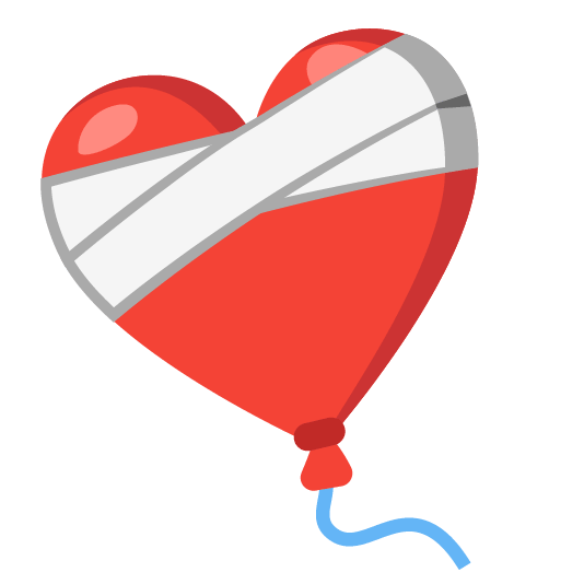 mending heart balloon