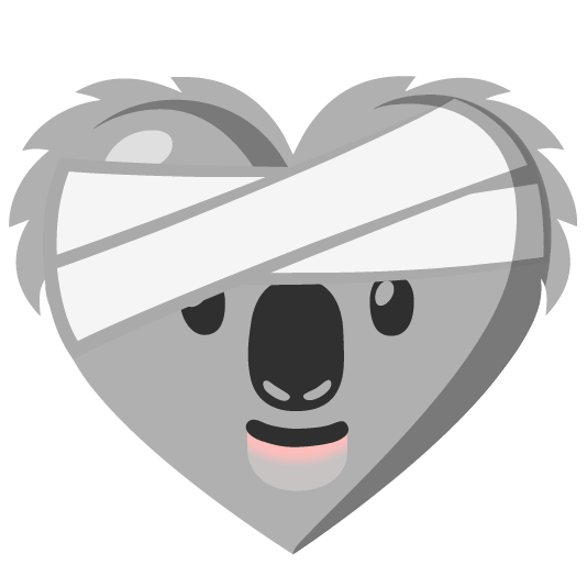 mending heart koala