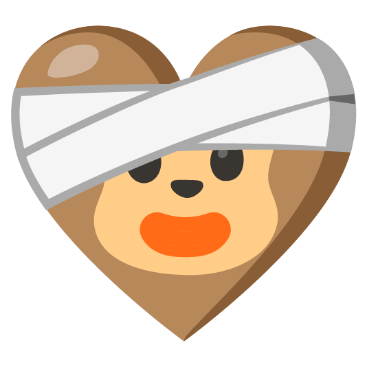 mending heart monkey face