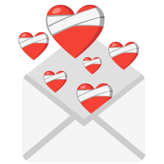 mending heart love letter