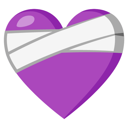 mending heart purple heart