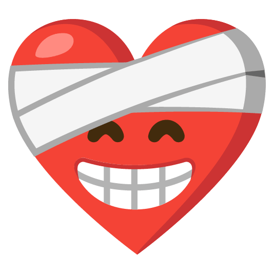 mending heart grin