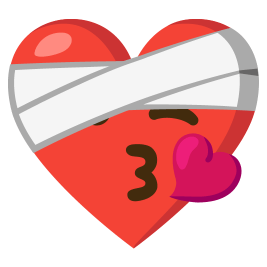 mending heart kissing heart