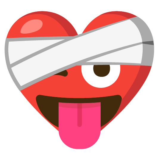 mending heart stuck out tongue winking eye