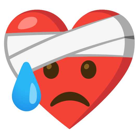 mending heart disappointed relieved