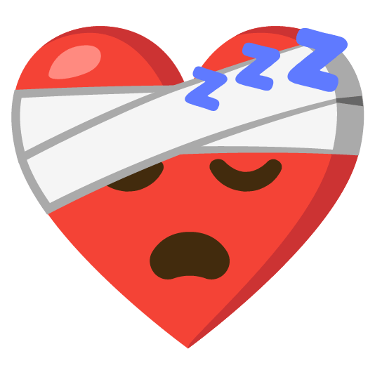 mending heart sleeping