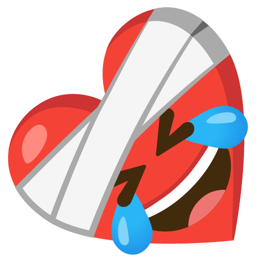 mending heart rolling on the floor laughing