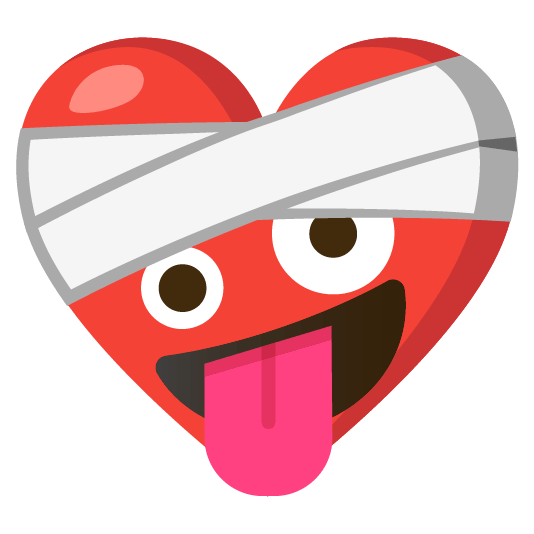 mending heart zany face