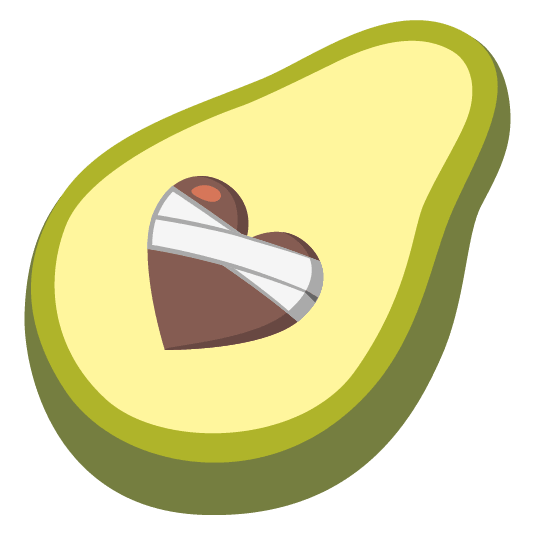 mending heart avocado