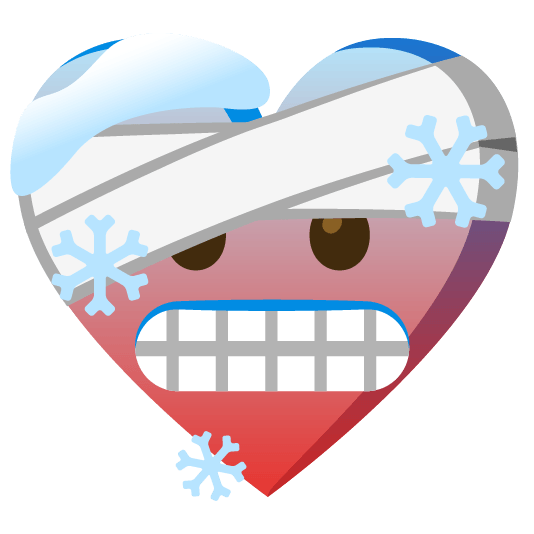 mending heart cold face