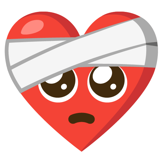 mending heart pleading face