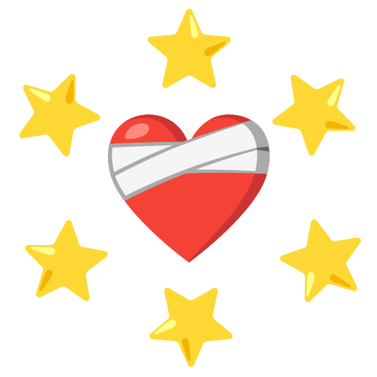 mending heart star