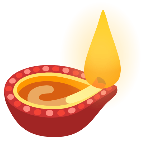 heart diya lamp