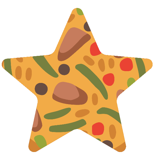 star shallow pan of food