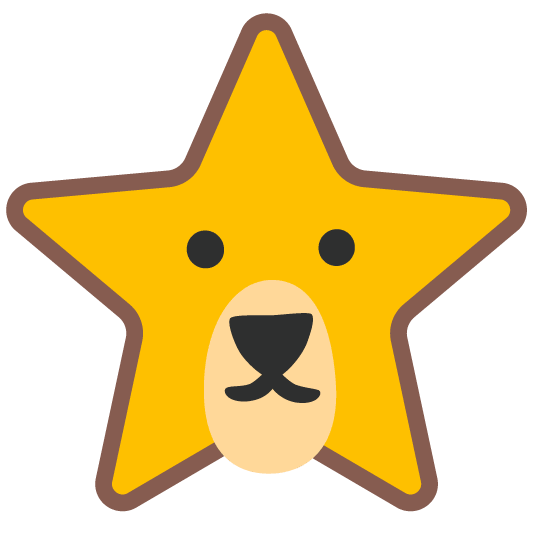 star lion face