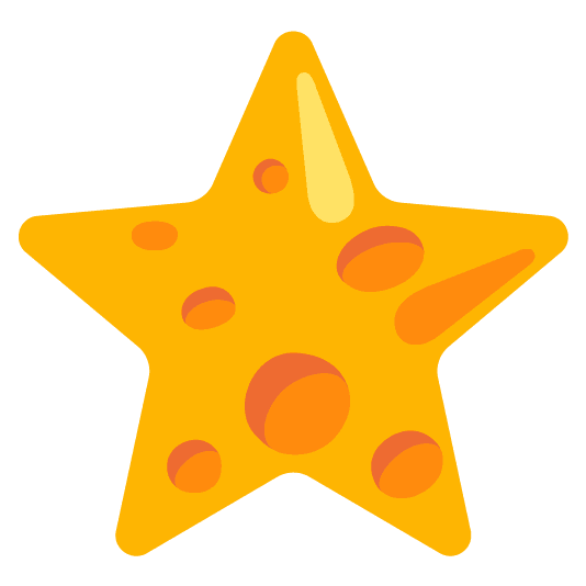 star cheese wedge