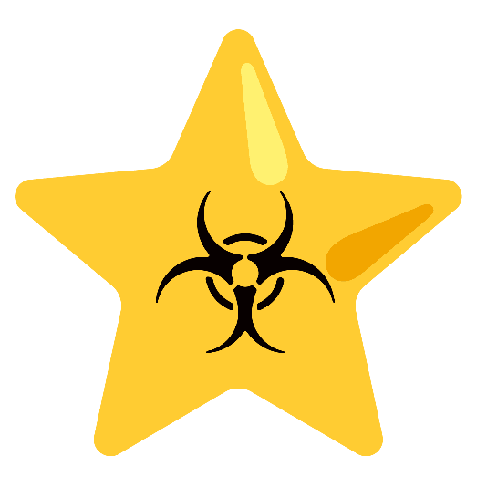 star biohazard sign
