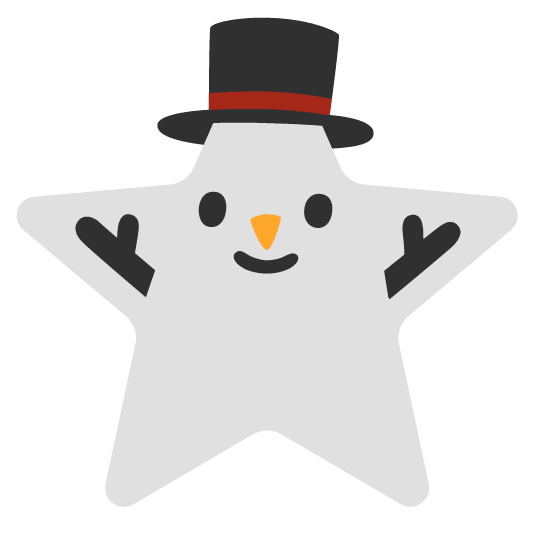 star snowman without snow