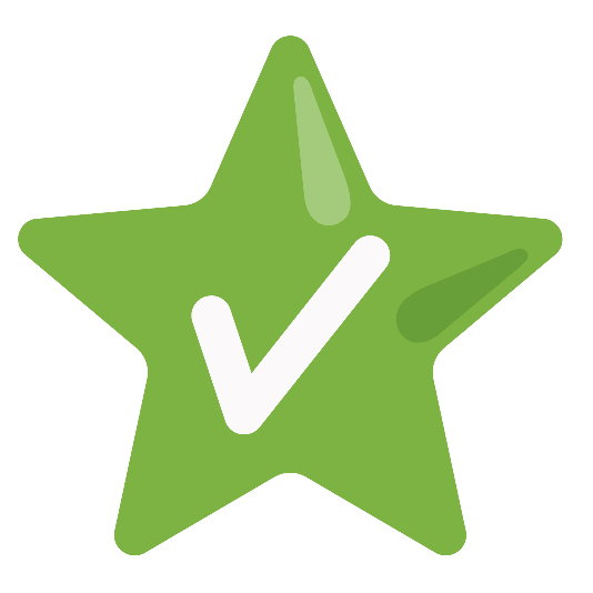 star white check mark